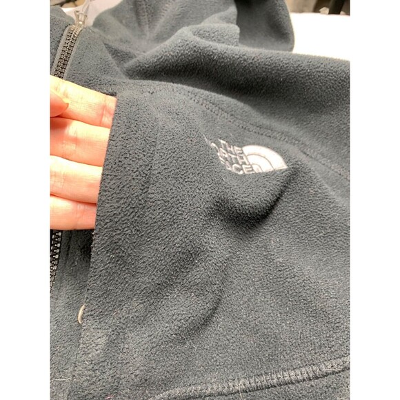 The North Face Jacket Womens M Black Windwall Full Zip Fleece Hooded Thermal TNF - Picture 12 of 14